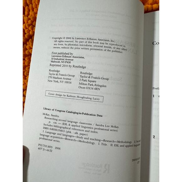 Researching Second Language Classrooms ESL Sandra Lee Lee Mckay - Picture 4 of 4